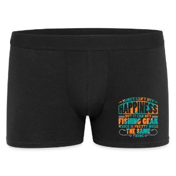 Pêcheur pêcheur, Petri disciple, disant que la pêche est drôle - Boxer Homme - noir - Devant