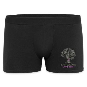 NEURODIVERSE MIND Unique Wiring Awareness  - Men's Boxer Shorts - black - Front