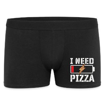 I Need Pizza Funny Food Quote Pizza Lover - Men's Boxer Shorts - black - Front