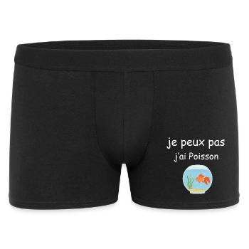 Je peux pas j'ai poisson - Boxer Homme - noir - Devant