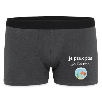 I can't I have fish - Men's Boxer Shorts - charcoal grey - Front