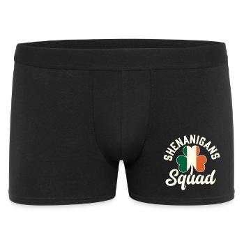 Shenanigans Squad Shamrock - Men's Boxer Shorts - black - Front