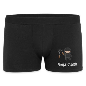 Ninja Fight Sport MMA - Männer Boxer Shorts - Schwarz - Vorne