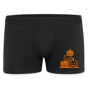 Four Laughing Pumpkins – Modern Halloween Icon - Men's Boxer Shorts - black - Front
