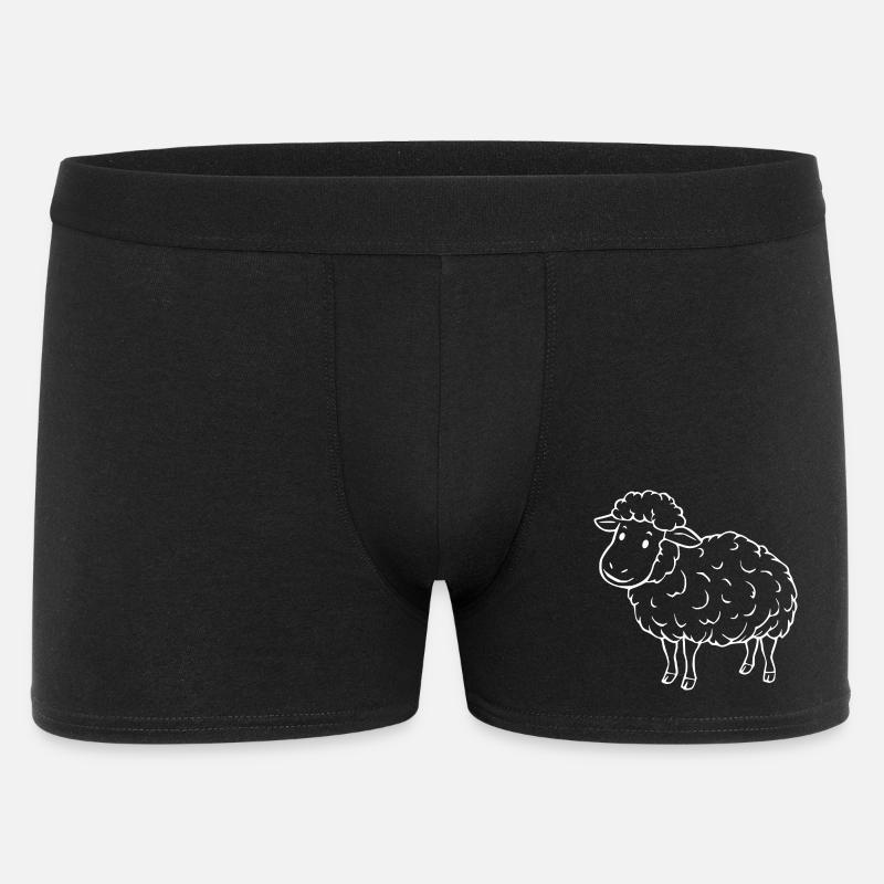Schaf Schäfchen Lamm - Männer Boxer Shorts - Schwarz