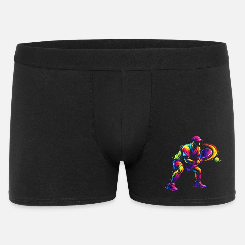 Padelspieler Geschenk Kinder Junge Leidenschaft - Männer Boxer Shorts - Schwarz