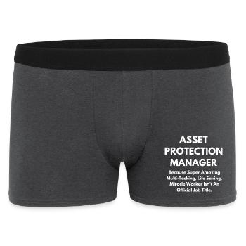Gestionnaire de Protection des Actifs - Boxer Homme - charbon - Devant