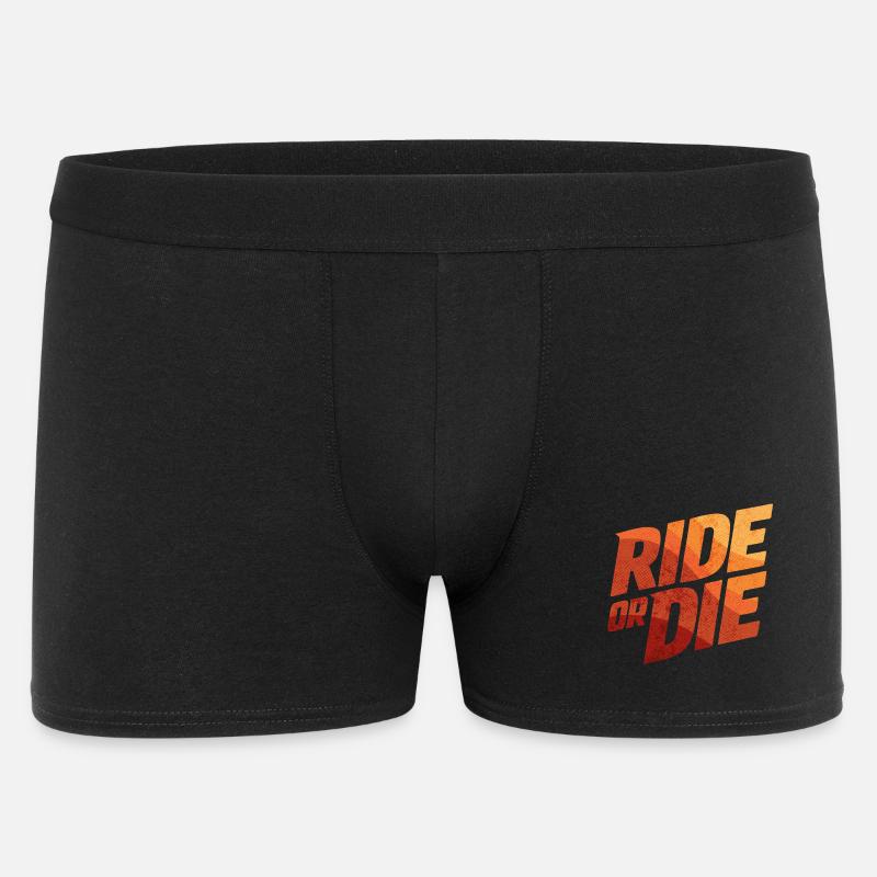 Ride or Die Gradient - Männer Boxer Shorts - Schwarz