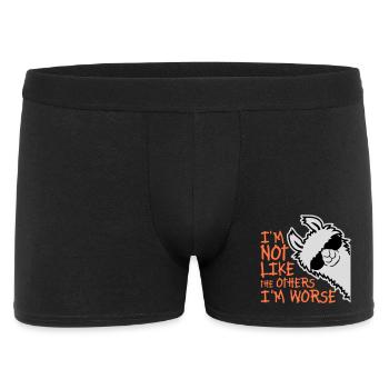 Lunettes de soleil Lama Pas Comme les Autres, Je suis Pire - Boxer Homme - noir - Devant