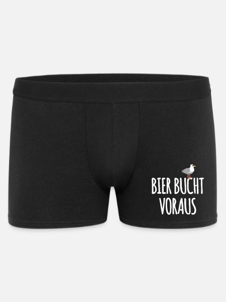 Bier Bucht Seefahrer Kneipe - Männer Boxer Shorts - Schwarz