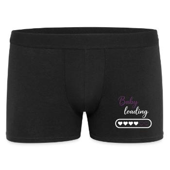 Baby Loading Heart Progress - Men's Boxer Shorts - black - Front