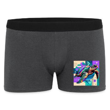 turtle - Men's Boxer Shorts - charcoal grey - Front