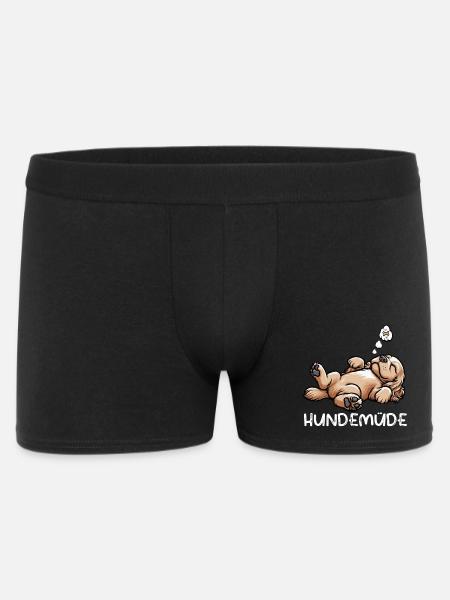 Hundemüde Cocker Spaniel Cockerhund Cockerbesitzer - Männer Boxer Shorts - Schwarz