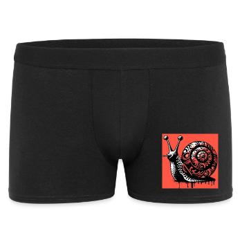 Snail - Men's Boxer Shorts - black - Front