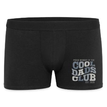 Club des Pères Cool - Cadeau Papa 2026 - Boxer Homme - noir - Devant