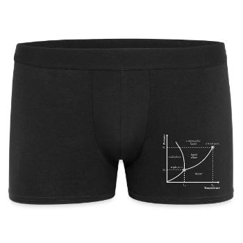 Thermodynamique du diagramme de phase à triple point : nerd - Boxer Homme - noir - Devant