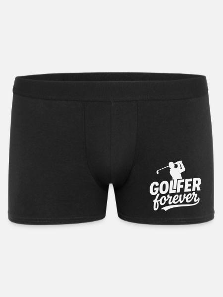 Golfer Forever logo motif - Men's Boxer Shorts - black