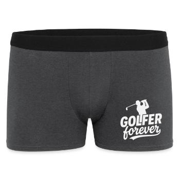 Motif du logo Golfer Forever - Boxer Homme - charbon - Devant