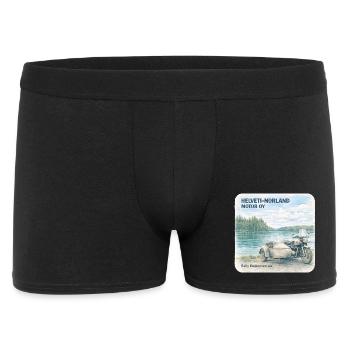 Helveti-Norland Motor OY: Sivupyörä - Männer Boxer Shorts - Schwarz - Vorne
