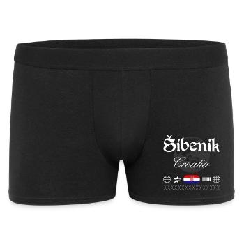 Šibenik Kroatien Streetwear Reise Souvenir - Männer Boxer Shorts - Schwarz - Vorne