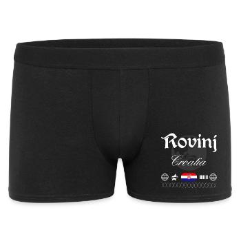 Rovinj Croatia Streetwear Travel Souvenir - Men's Boxer Shorts - black - Front