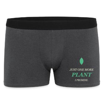 Plant Lover - Just One More Plant - Men's Boxer Shorts - charcoal grey - Front