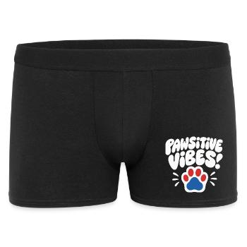 Pawsitive Vibes Dog Paws Design - Men's Boxer Shorts - black - Front