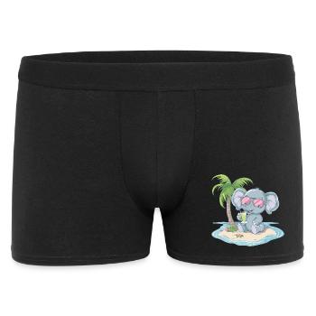 Elephant Summer Palm Tree - Men's Boxer Shorts - black - Front