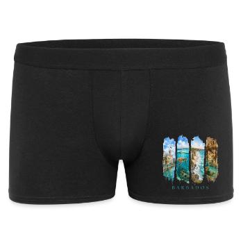 Voyage de vacances à la Barbade – Plage et culture des Caraïbes - Boxer Homme - noir - Devant