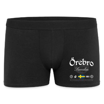 Örebro Schweden Streetwear Reise Souvenir - Männer Boxer Shorts - Schwarz - Vorne
