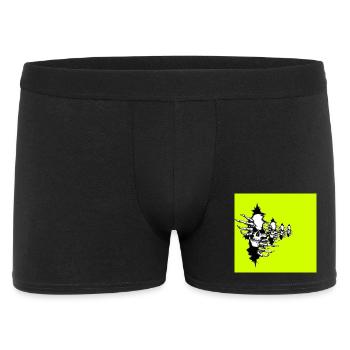 Collier squelette jaune fluo - Boxer Homme - noir - Devant