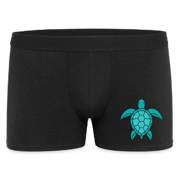 Turtle Pattern - Men's Boxer Shorts - black - Front