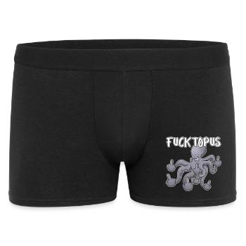 Fucktopuss – Dessin animé de la pieuvre espiègle - Boxer Homme - noir - Devant