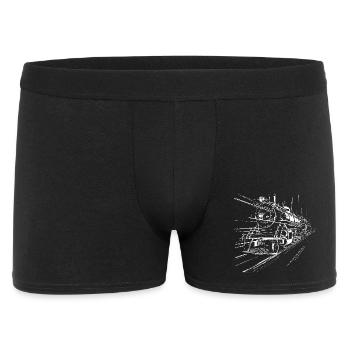 Train Sketch - Men's Boxer Shorts - black - Front