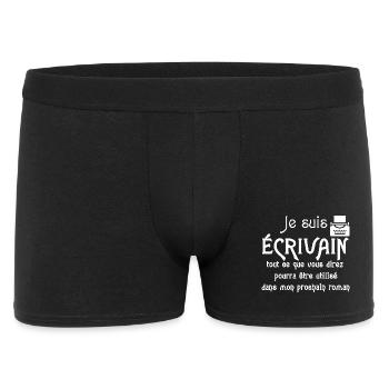 Je suis écrivain - Boxer Homme - noir - Devant