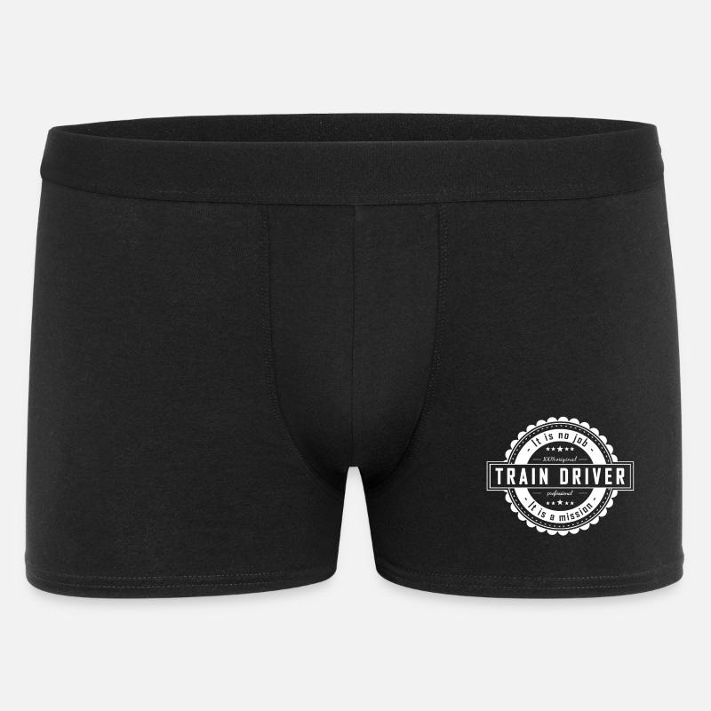 TRAIN DRIVER - Männer Boxer Shorts - Schwarz
