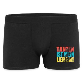Tanzen ist mein Leben! - Männer Boxer Shorts - Schwarz - Vorne