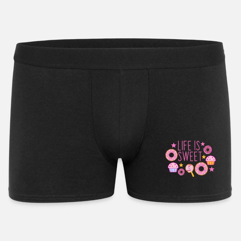 Das Leben ist süß - Männer Boxer Shorts - Schwarz