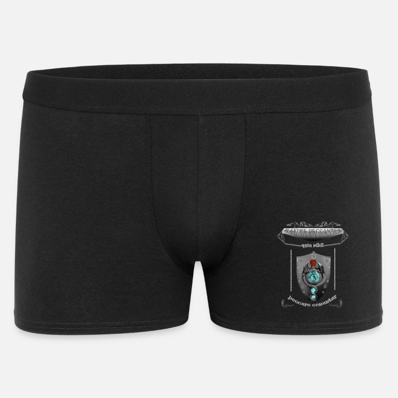 maxime peccantes - Männer Boxer Shorts - Schwarz