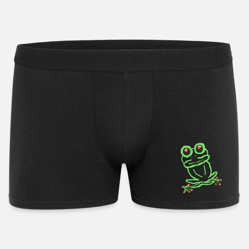 Frosch - Männer Boxer Shorts - Schwarz