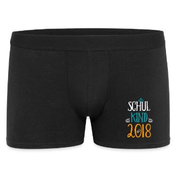Kita Abgänger Schulkind Einschulung Kindergarten - Männer Boxer Shorts - Schwarz - Vorne