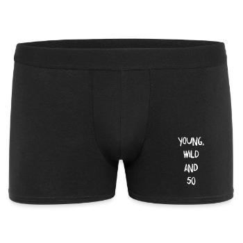 50th birthday - Men's Boxer Shorts - black - Front