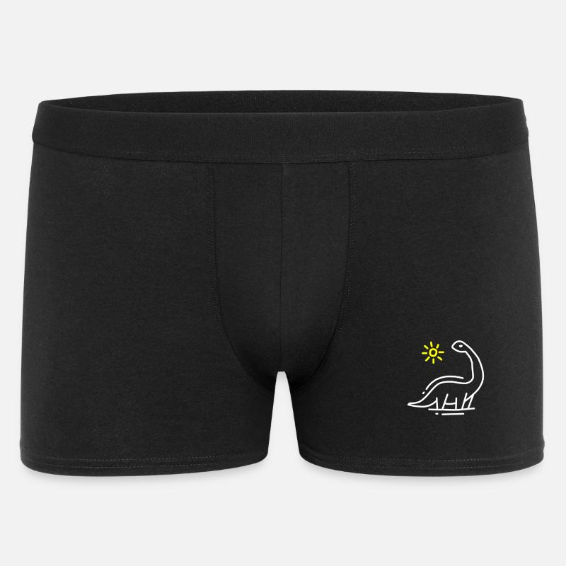 Dinosaurier - Männer Boxer Shorts - Schwarz
