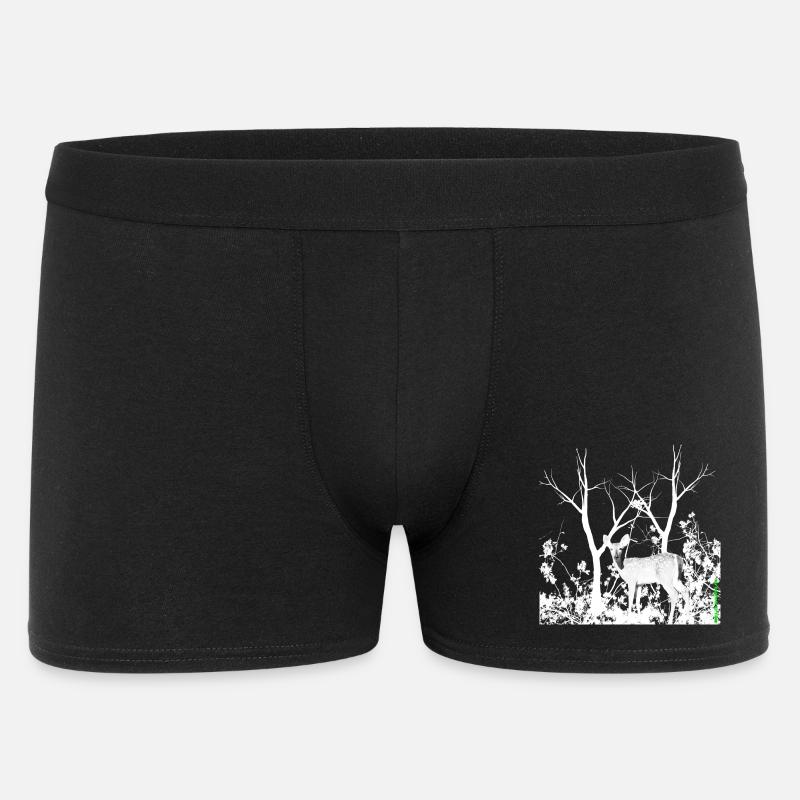 deer - Männer Boxer Shorts - Schwarz
