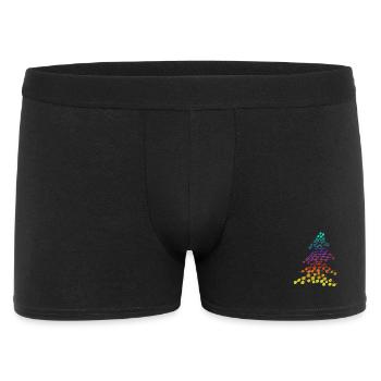 Sapin de Noël Rainbow Neon – Dots & Lights - Boxer Homme - noir - Devant