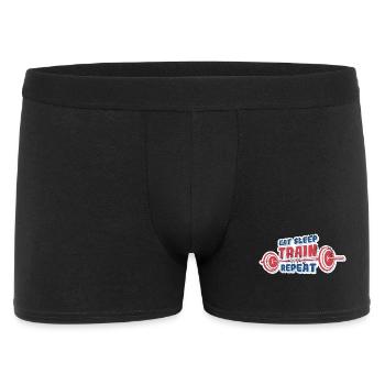 Eat Sleep Train Repeat - Men's Boxer Shorts - black - Front