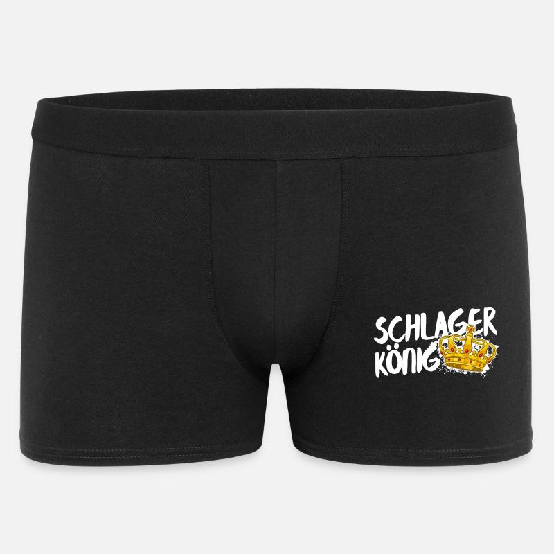 Schlager King Schlager King Krone Déclaration - Boxer Homme - noir