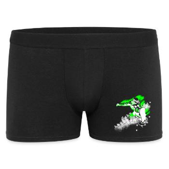 Snowboarder - Männer Boxer Shorts - Schwarz - Vorne