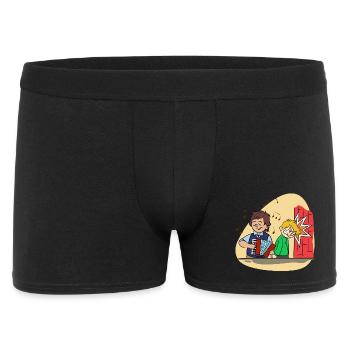 Accordéon accordéon drôle de bande dessinée - Boxer Homme - noir - Devant