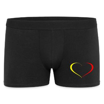 Coeur Jaune Rouge - Boxer Homme - noir - Devant
